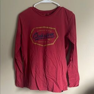 Quiksilver Red Long Sleeve Shirt (Bin U)​​